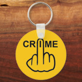 Sleutelhanger criminaliteit is crimineel (Voorkant)