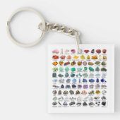 Sleutelhanger Crystal Collectie Rainbow Rocks geol (voorkant)