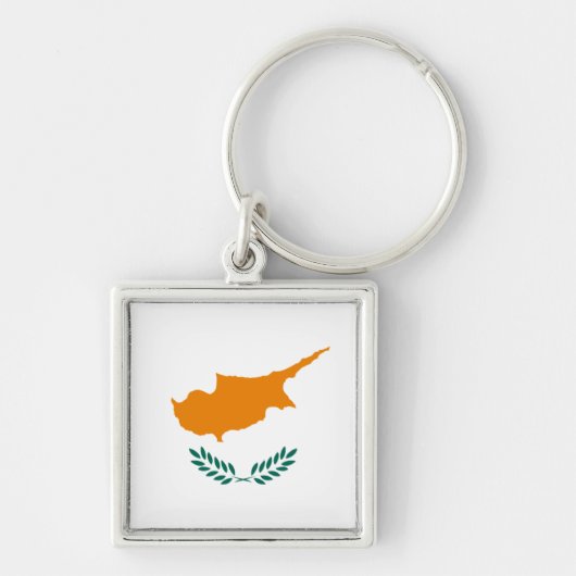 Sleutelhanger Cyprus-vlag (Voorkant)