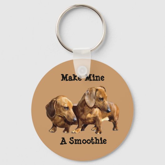 Sleutelhanger Dachshund Smoothies (Voorkant)