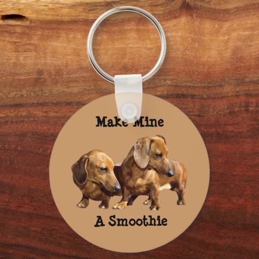 Sleutelhanger Dachshund Smoothies (Voorkant)