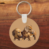 Sleutelhanger Dachshund Smoothies (Voorkant)