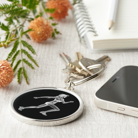 Sleutelhanger Dames met draaiende motor (Zijkant)