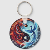 Sleutelhanger - Dans van de draak en de feniks (Achterkant)