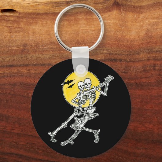 Sleutelhanger dansende skeletten (Voorkant)