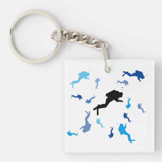 Sleutelhanger (dbl) - Jumbled Divers (Voorkant)