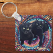 Sleutelhanger De Poezen Miauw (Voorkant)