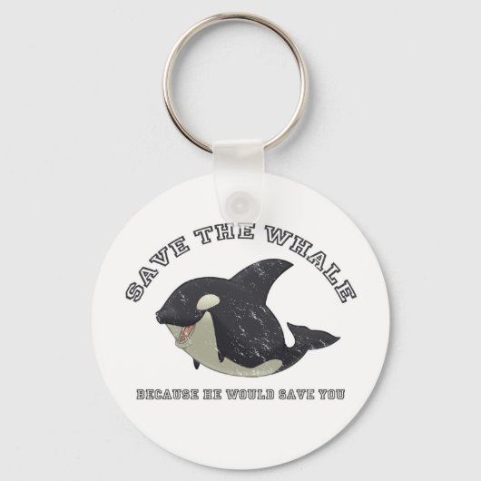 sleutelhanger "De walvis opslaan" (Voorkant)