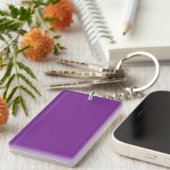 sleutelhanger: DEEP PAARSE KLEUR Sleutelhanger (Voorkant Rechts)