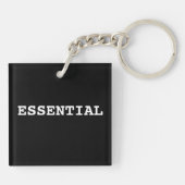 Sleutelhanger die essentieel is (Achterkant)