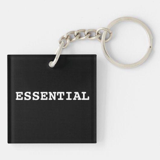 Sleutelhanger die essentieel is (Achterkant)