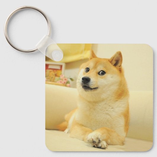 Sleutelhanger Doge Dog Meme Double Sided (Voorkant)