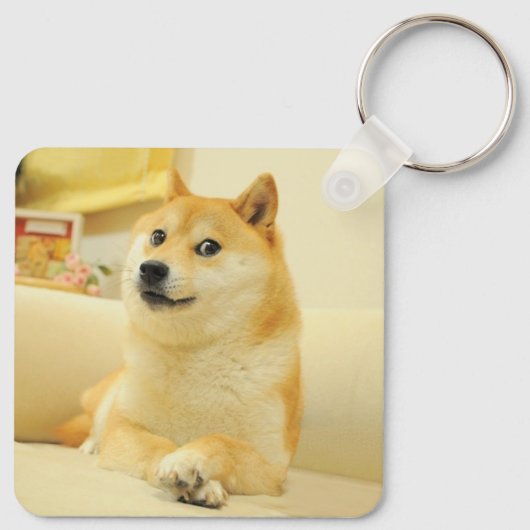 Sleutelhanger Doge Dog Meme Double Sided (Achterkant)