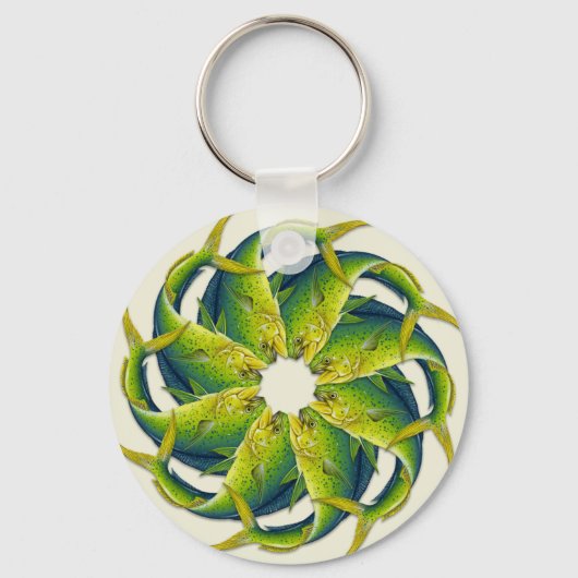 Sleutelhanger dolfijnvis (Mahi Mahi) (Voorkant)