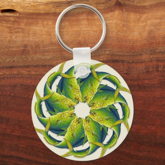 Sleutelhanger dolfijnvis (Mahi Mahi) (Voorkant)