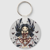 sleutelhanger "Donkere lintbaars" (Voorkant)