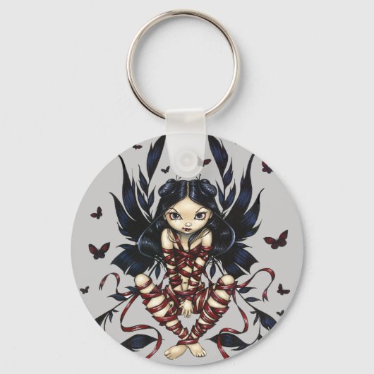 sleutelhanger "Donkere lintbaars" (Voorkant)