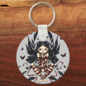 sleutelhanger "Donkere lintbaars" (Voorkant)