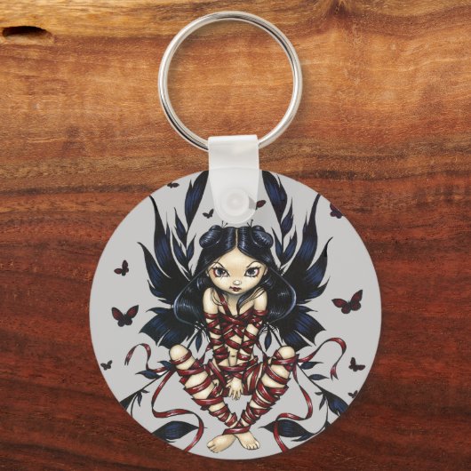 sleutelhanger "Donkere lintbaars" (Voorkant)