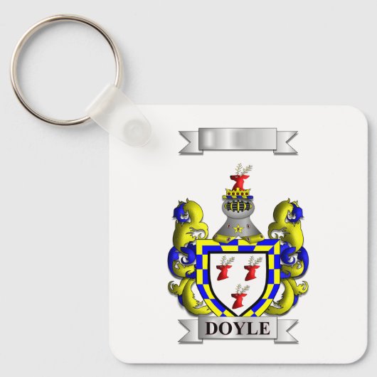 Sleutelhanger Doyle Achternaam En Schild (Voorkant)