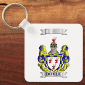 Sleutelhanger Doyle Achternaam En Schild (Voorkant)