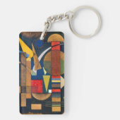 SLEUTELHANGER Dubbelzijdig - Abstracte kunst van K (achterkant)