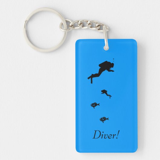 Sleutelhanger - duikers en vissen (Voorkant)