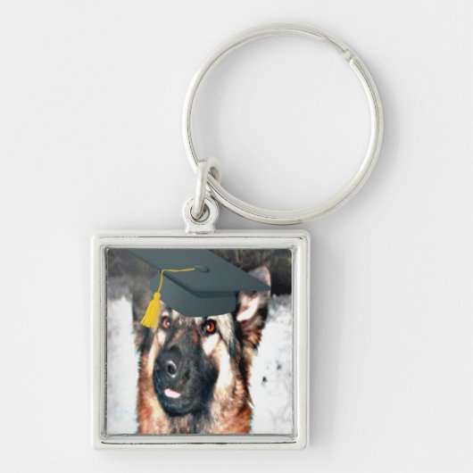 Sleutelhanger Duitse Herdershond Afgestudeerd (Voorkant)