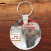 Sleutelhanger Duitse Herdershond Sinterklaas Stop (Voorkant)