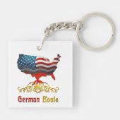 Sleutelhanger Duitse Roots American Map (Achterkant)