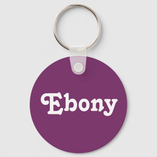 Sleutelhanger Ebony (Voorkant)