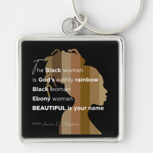 Sleutelhanger "Ebony Woman Beautiful is your name"