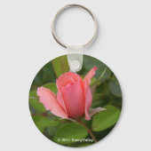 Sleutelhanger: Edelroze Rosebud Sleutelhanger (Voorkant)