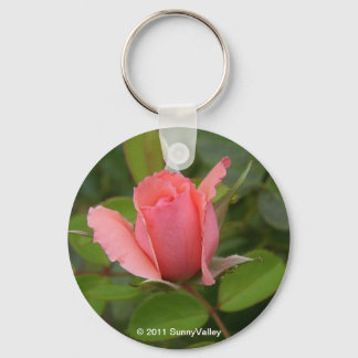 Sleutelhanger: Edelroze Rosebud Sleutelhanger