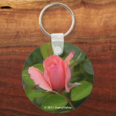 Sleutelhanger: Edelroze Rosebud Sleutelhanger (Voorkant)