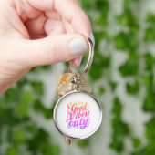 Sleutelhanger en halsband met 'Good Vibes Only' sc (Hand)