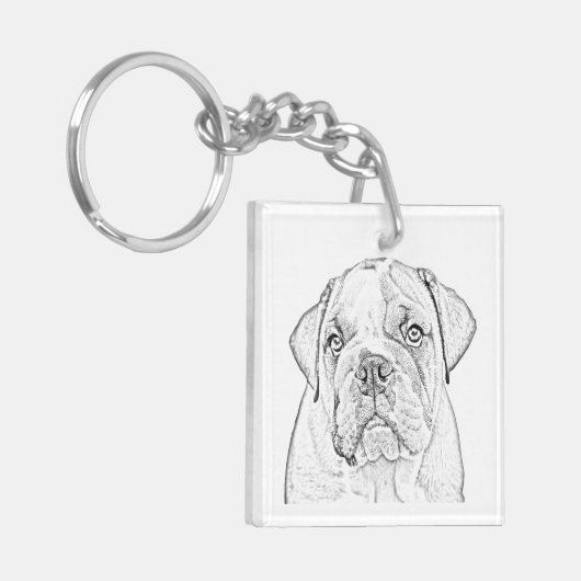 Sleutelhanger - Engelse hond (Voorkant Links)