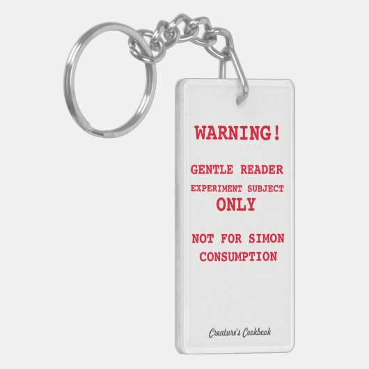 Sleutelhanger experimenteel onderwerp (Voorkant Links)