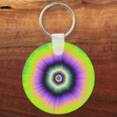 Sleutelhanger explosie in Geel en Violet (Voorkant)