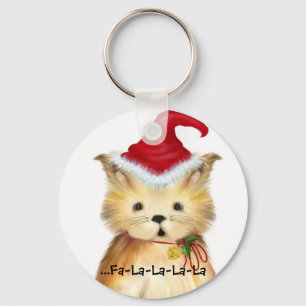 ...Sleutelhanger Fa-La-La-La-La Kitten Sleutelhanger