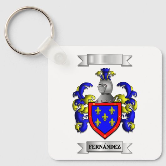 Sleutelhanger Fernandez Achternaam En Schild (Voorkant)