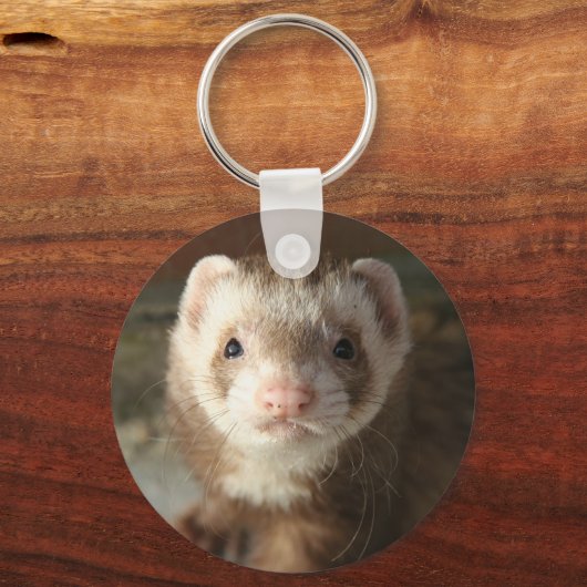Sleutelhanger Ferret close-up (Voorkant)