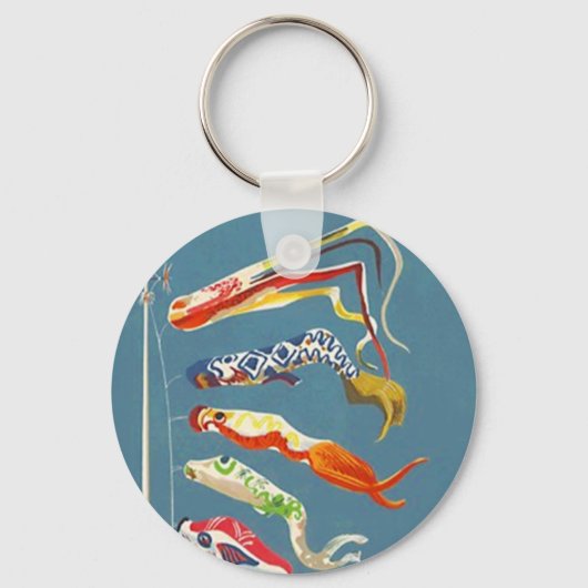 SLEUTELHANGER FESTIVE KOINOBORI FISH CARP STREAMS (Voorkant)