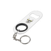 Sleutelhanger Flesopener Franse Bulldog Mini Flessenopener (Achterkant Gekanteld)
