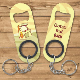 Sleutelhanger flesopener in de vorm van een arcade mini flessenopener