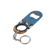 Sleutelhanger Flesopener Winter Bal Sneeuw Mini Flessenopener (Achterkant Gekanteld)
