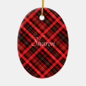 Sleutelhanger flesopening voor kerstpatronen keramisch ornament (Voorkant)