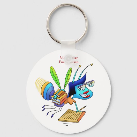 Sleutelhanger Flicker Fireflybrarian (Voorkant)