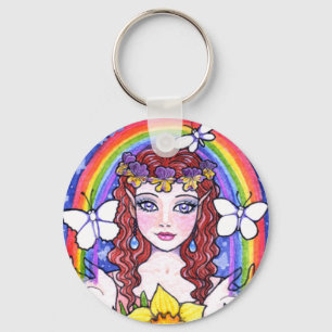 Sleutelhanger Flower Fairy Fantasy door Ann Howard