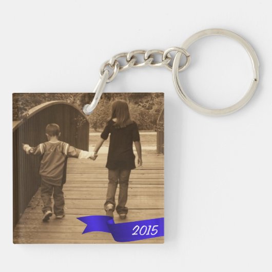 Sleutelhanger Foto Abstract Design (Achterkant)